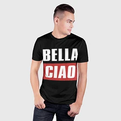 Футболка спортивная мужская Bella Ciao, цвет: 3D-принт — фото 2