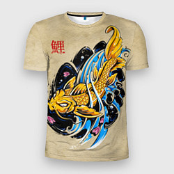 Мужская спорт-футболка Золотая рыба кои