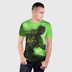 Футболка спортивная мужская DARK SOULS, цвет: 3D-принт — фото 2