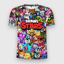 Мужская спорт-футболка BRAWL STARS ВСЕ ПЕРСОНАЖИ