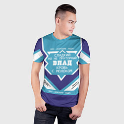 Футболка спортивная мужская Влад - банка сгущенки, цвет: 3D-принт — фото 2