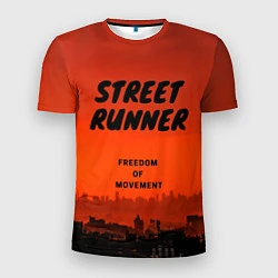 Футболка спортивная мужская Street runner, цвет: 3D-принт