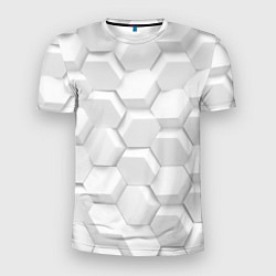 Футболка спортивная мужская 3D WHITE, цвет: 3D-принт