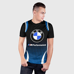 Футболка спортивная мужская BMW, цвет: 3D-принт — фото 2