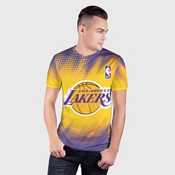 Футболка спортивная мужская Los Angeles Lakers, цвет: 3D-принт — фото 2