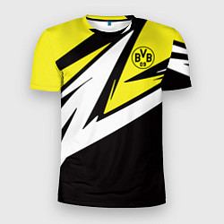 Футболка спортивная мужская Borussia Dortmund, цвет: 3D-принт