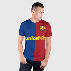Футболка спортивная мужская Форма Barcelona Messi, цвет: 3D-принт — фото 2