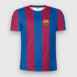 Футболка спортивная мужская FC Barcelona 2021, цвет: 3D-принт