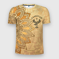 Мужская спорт-футболка Дагестан в золоте