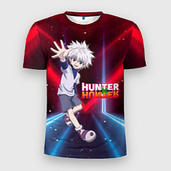 Футболка спортивная мужская Киллуа Hunter x Hunter, цвет: 3D-принт