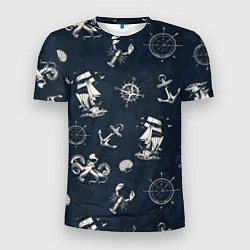 Мужская спорт-футболка Nautical art