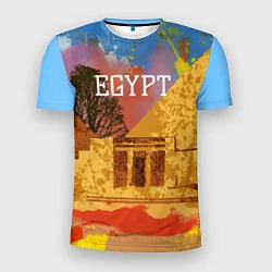 Мужская спорт-футболка Египет Пирамида Хеопса