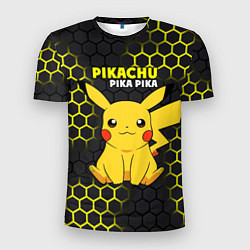 Мужская спорт-футболка Pikachu Pika Pika