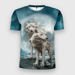 Мужская спорт-футболка Волки альбиносы