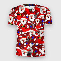 Мужская спорт-футболка Русский Санта Клаус