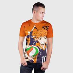 Футболка спортивная мужская ВОЛЕЙБОЛ!! HAIKYUU!!, цвет: 3D-принт — фото 2