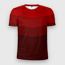 Мужская спорт-футболка Красный Градиент
