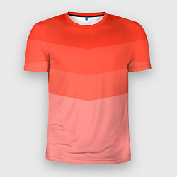 Футболка спортивная мужская Персиковый Градиент, цвет: 3D-принт