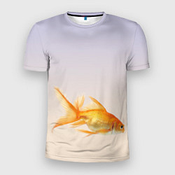 Футболка спортивная мужская Золотая рыбка, цвет: 3D-принт