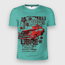 Футболка спортивная мужская CUBA CAR, цвет: 3D-принт