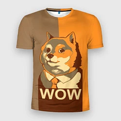 Мужская спорт-футболка Doge Wow