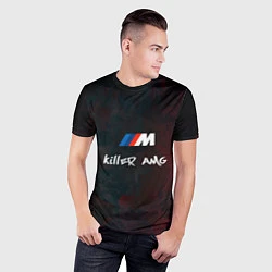 Футболка спортивная мужская BMW M AMG Killer, цвет: 3D-принт — фото 2