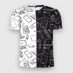 Футболка спортивная мужская Гаджеты, цвет: 3D-принт