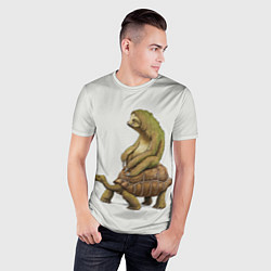 Футболка спортивная мужская Тише едешь А впрочем, цвет: 3D-принт — фото 2