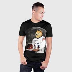 Футболка спортивная мужская Доги Космонавт, цвет: 3D-принт — фото 2