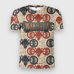 Футболка спортивная мужская Valheim символы викингов, цвет: 3D-принт