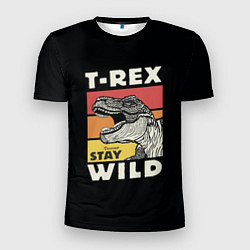 Футболка спортивная мужская T-rex Wild, цвет: 3D-принт