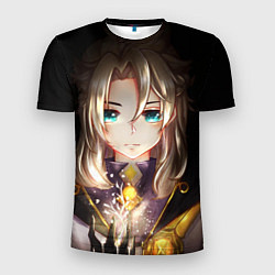 Футболка спортивная мужская Blue Eyes Albedo, цвет: 3D-принт