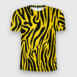 Футболка спортивная мужская Тигровые полоски, цвет: 3D-принт