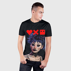 Футболка спортивная мужская Love, Death and Robots Lora Z, цвет: 3D-принт — фото 2