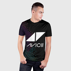 Футболка спортивная мужская AVICII RAIBOW STYLE, цвет: 3D-принт — фото 2