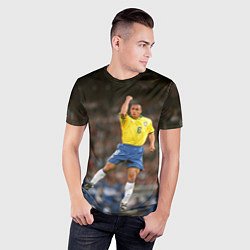 Футболка спортивная мужская Роберто Карлос, цвет: 3D-принт — фото 2
