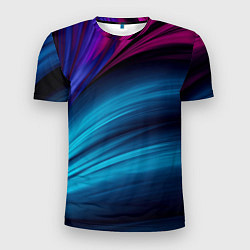 Мужская спорт-футболка НЕОНОВЫЙ ПОЛОСЫ