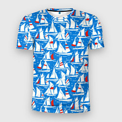 Мужская спорт-футболка Яхты