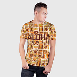 Футболка спортивная мужская АЛОХА ГАВАЙИ, ALOHA, SUMMER, цвет: 3D-принт — фото 2