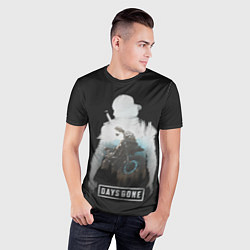 Футболка спортивная мужская Days gone силуэт Дикона, цвет: 3D-принт — фото 2
