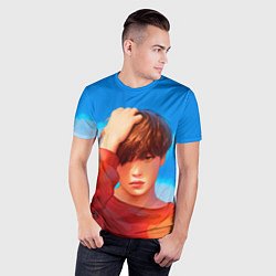 Футболка спортивная мужская Park Jimin Art, цвет: 3D-принт — фото 2