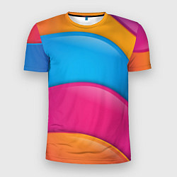 Мужская спорт-футболка Candy rainbow