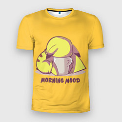 Футболка спортивная мужская Pikachu morning mood, цвет: 3D-принт