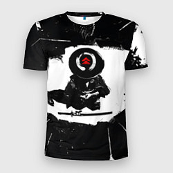 Футболка спортивная мужская Ghost of Tsushim Призрак Цусимы Z, цвет: 3D-принт