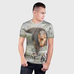 Футболка спортивная мужская Т-Рекс Динозавр Dino Z, цвет: 3D-принт — фото 2