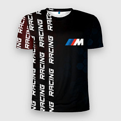 Мужская спорт-футболка BMW - Racing Pattern on left