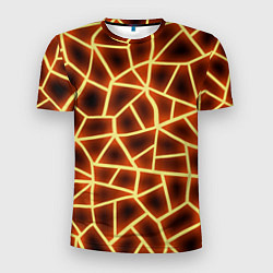 Мужская спорт-футболка Огненная геометрия