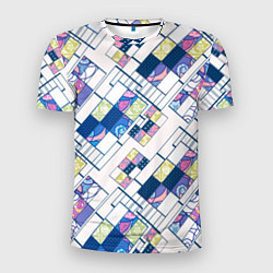 Футболка спортивная мужская Этнический узор пэчворк, цвет: 3D-принт