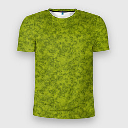Мужская спорт-футболка Зеленый мраморный узор