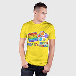 Футболка спортивная мужская POP IT and SIMPLE DIMPL, цвет: 3D-принт — фото 2